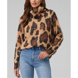 Show Me Your MuMu Cheetah Fever Fatima Turtleneck